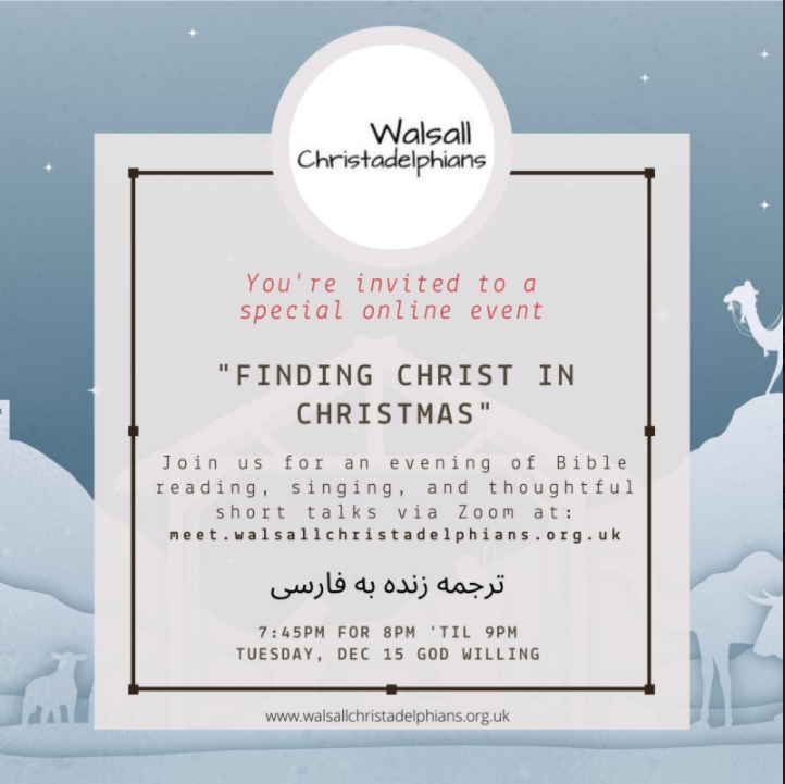 Finding Christ in Christmas – 15th December, 7:45pm